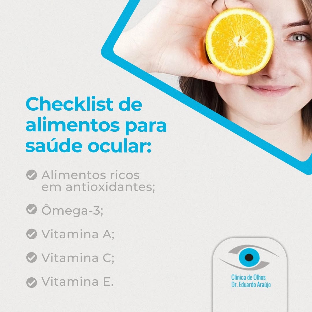 Checklist de Alimentos para Saúde Ocular