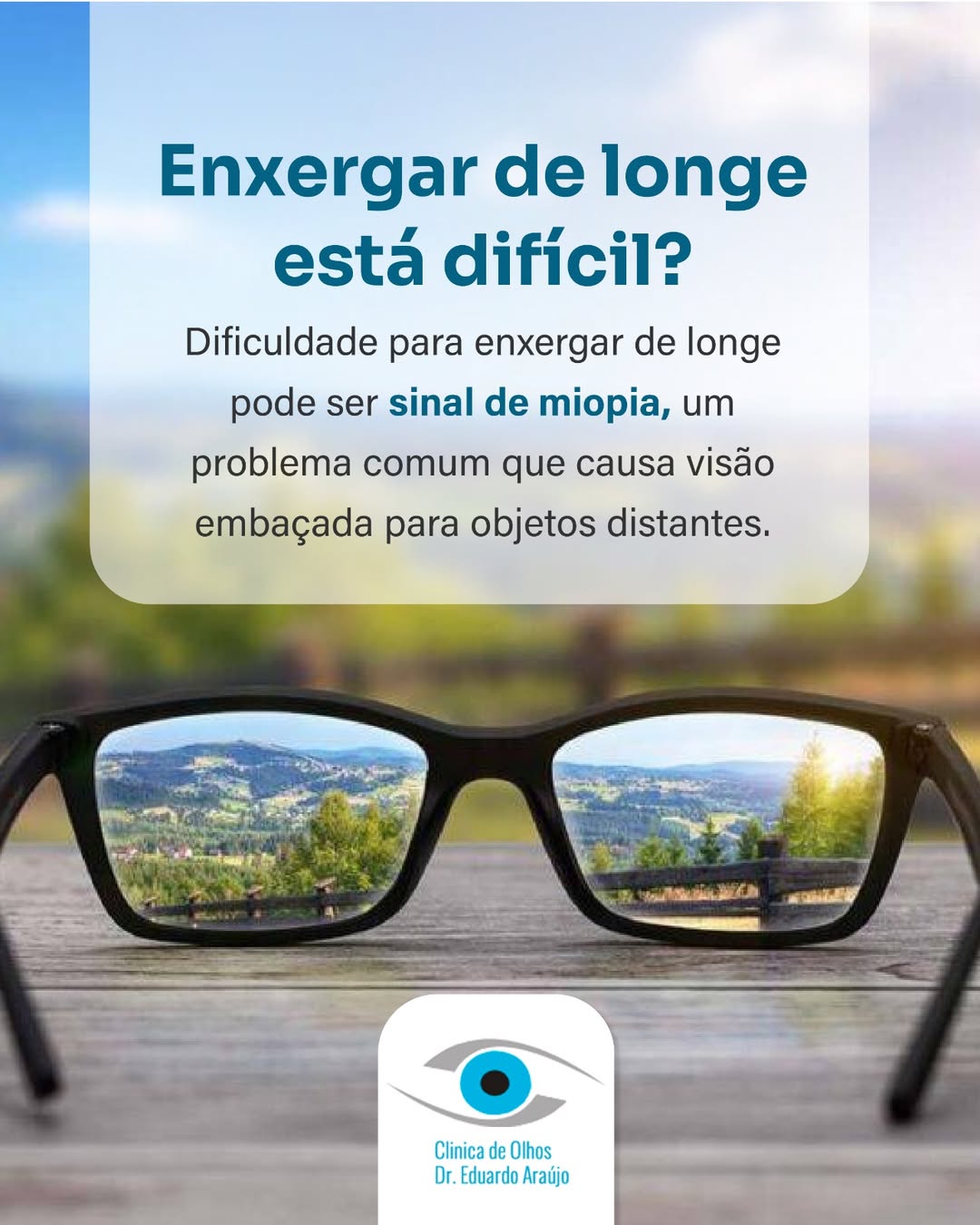Enxergar de longe está dificil?